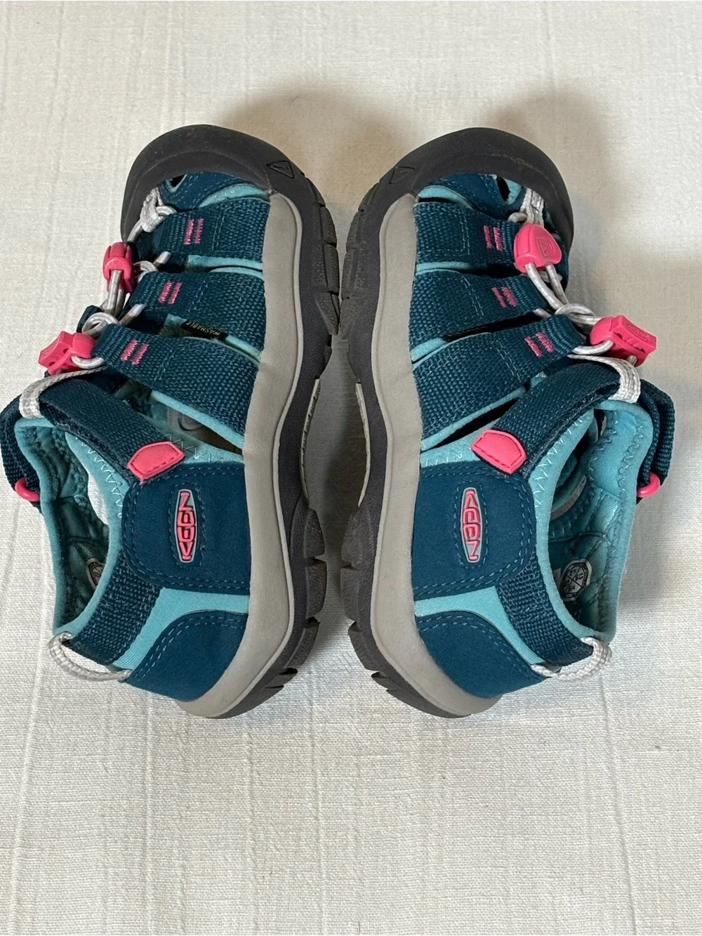 KEEN Kids' Newport H2 Hybrid Water Sandals-Legion Blue/Hot Pink-Girls Size 13